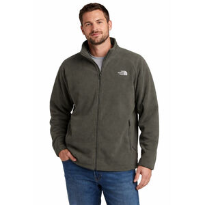 The North Face Mens XXL Olive Green Full Zip Fleece Jacket Outdoor Hiking Coat